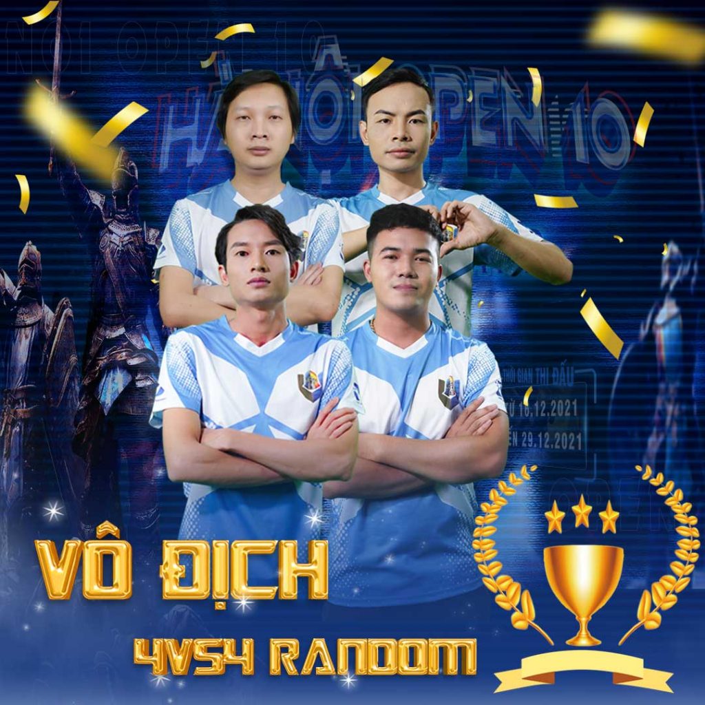 Clan Hà Nội vô địch nội dung 4vs4 Random - AoE Hà Nội Open 10