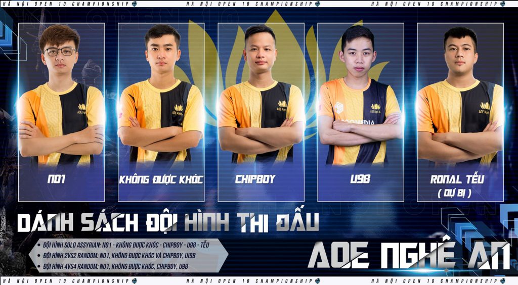 AoE Hà Nội Open 10 Championship - Clan Nghệ An