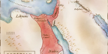 Map Egyptians