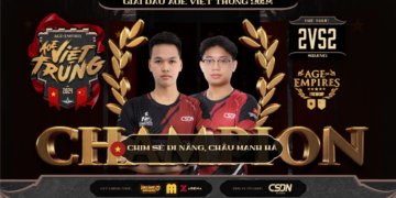 Chim Sẻ Đi Nắng hoàn tất của hattrick ở giải AOE Việt Trung 2024