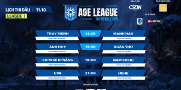 LỊCH THI ĐẤU AOE LEAGUE WINTER 2025