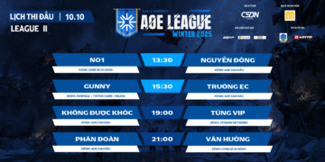 LỊCH THI ĐẤU AOE LEAGUE WINTER 2025