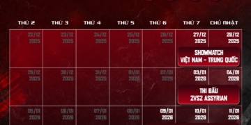 LỊCH TRÌNH GIẢI AOE VIỆT – TRUNG 2025